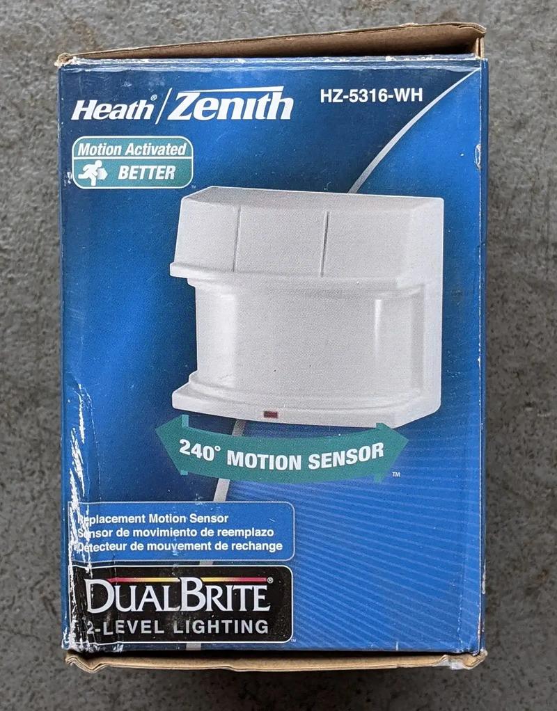 Heath Zenith 240Degree White Replacement Outdoor Motion Sensing Flood