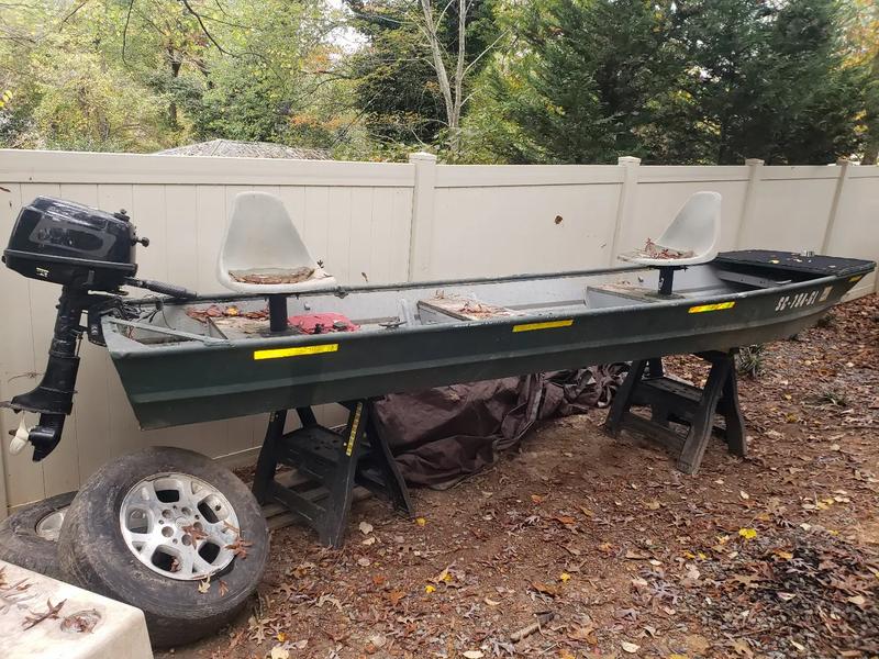 Jon boat w/ 5hp motor for sale in New London, NC 5miles Buy and Sell