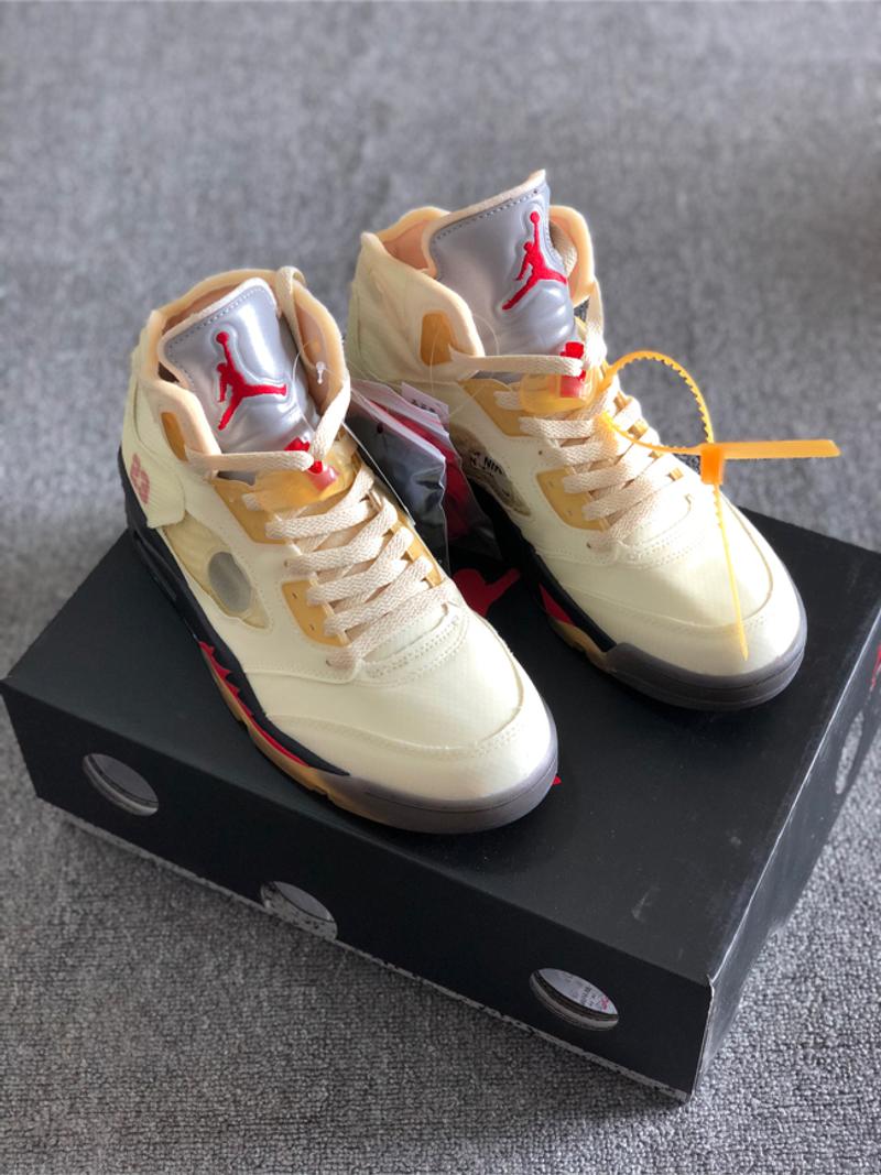 Jordan 5 Off White Sail ,size 7-13 