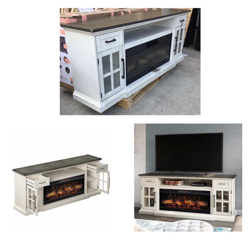 Tresanti Sloane TV Console with Classic Flame Electric Fireplace