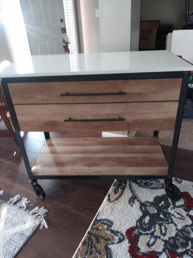 Threshold Derry Stone Top Kitchen Island Brown for sale in Cumming, GA 5miles Buy and Sell