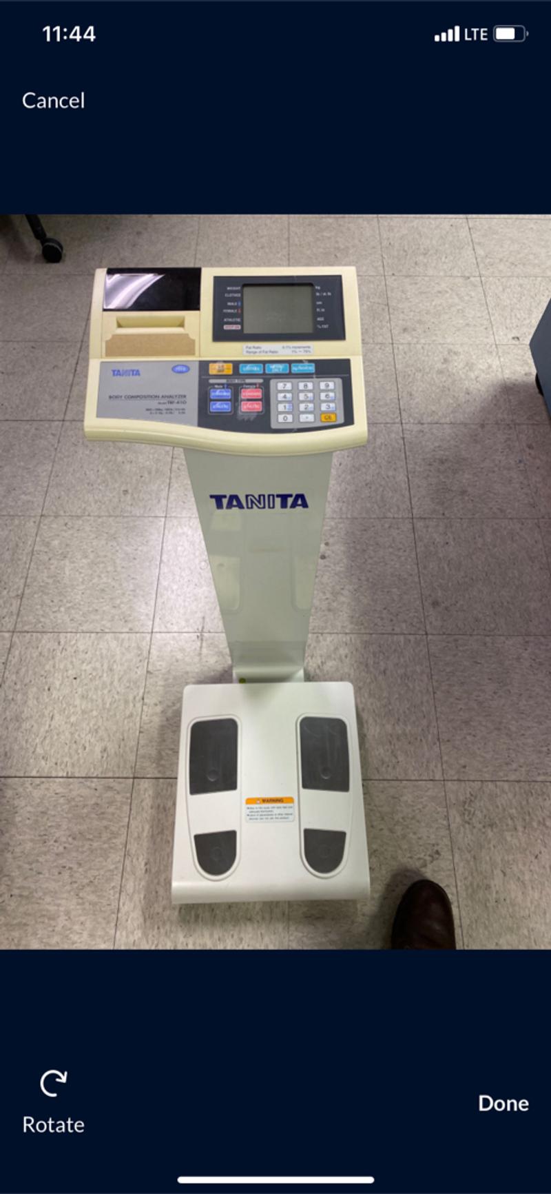 Tanita TBF410 Body Composition Analyzer Demo