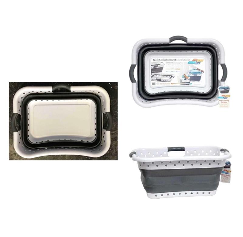 Pop & Load Laundry Basket Collapsible Laundry Hamper 11 Gallon for
