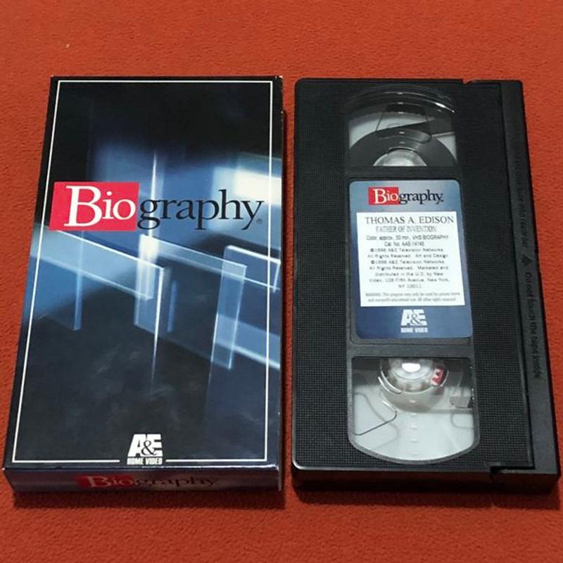 VHS Thomas A. Edison Father Of Invention Biography A&E Home Video for