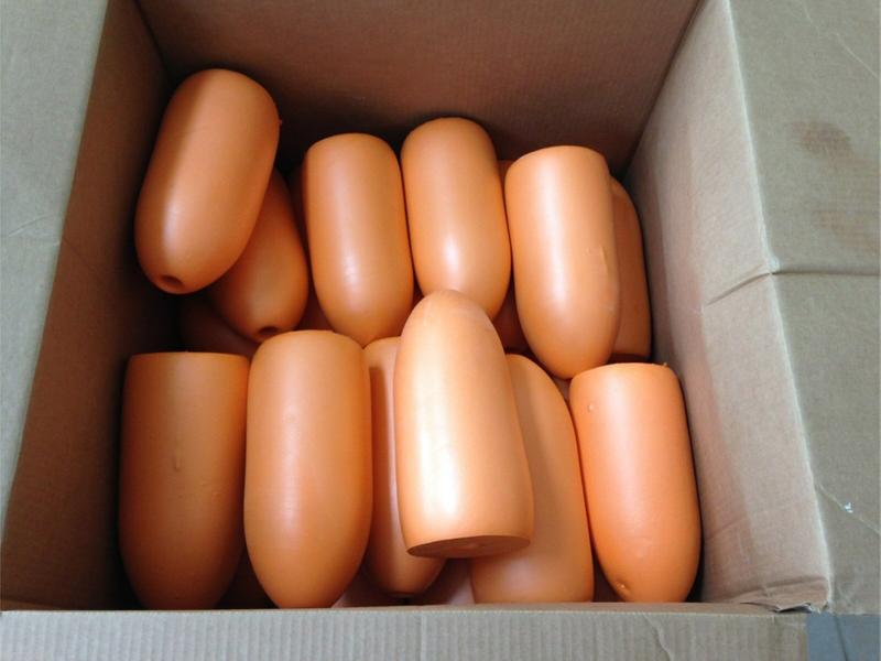 Spongex Orange Lobster Crab Pot buoys 5” x 11” bullet style for sale in