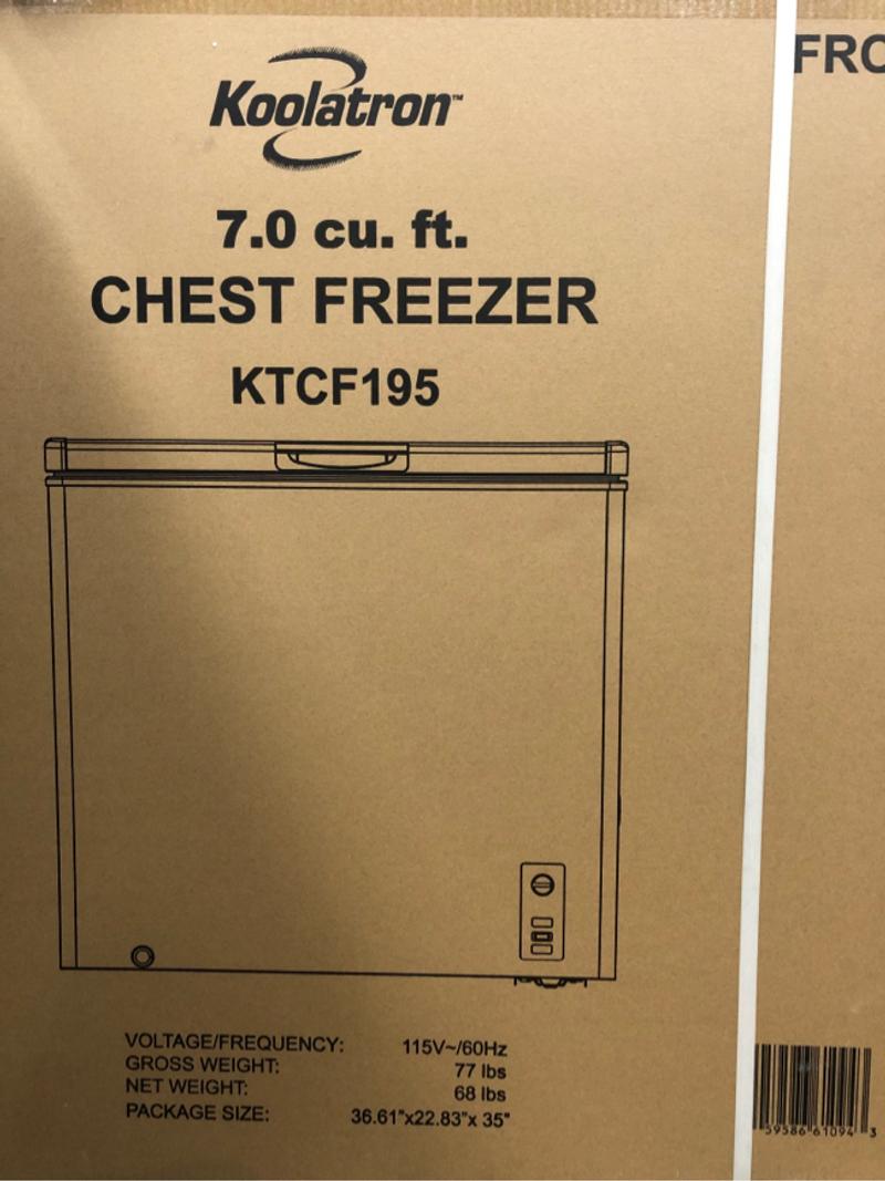 Koolatron 7.0 Cu. Ft. Chest Freezer for sale in Dallas, TX 5miles