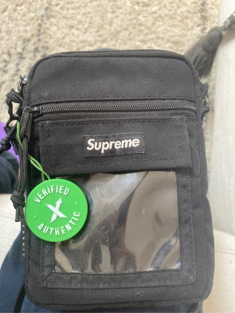 supreme black pouch
