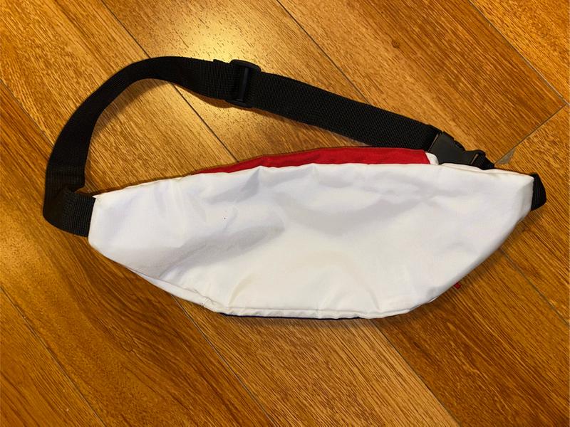 orange fila fanny pack