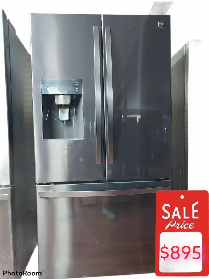 Super Clean Kenmore Black Stainless Steel Refrigerator for sale in