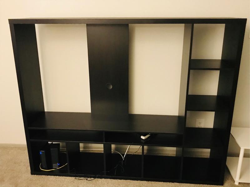 Ikea LAPPLAND TV storage unit, blackbrown72x15 3/8x57 7/8 " for sale