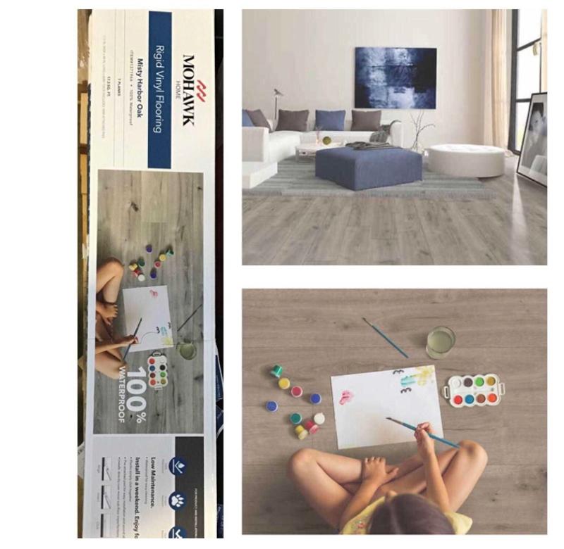 Mohawk Home Misty Harbor Oak Waterproof Rigid 5mm Thick Luxury Vinyl