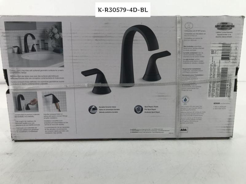 KOHLER Cursiva Widespread 2Handle Bathroom Faucet In Matte, 44 OFF