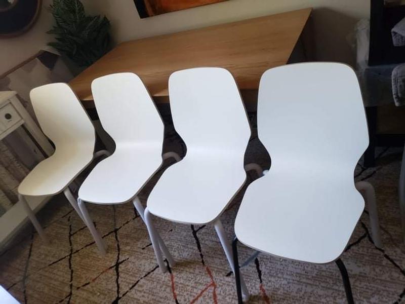 Bentwood Fully Assembled Stacking Dining Chair White Room Essentials for sale in Euless, TX
