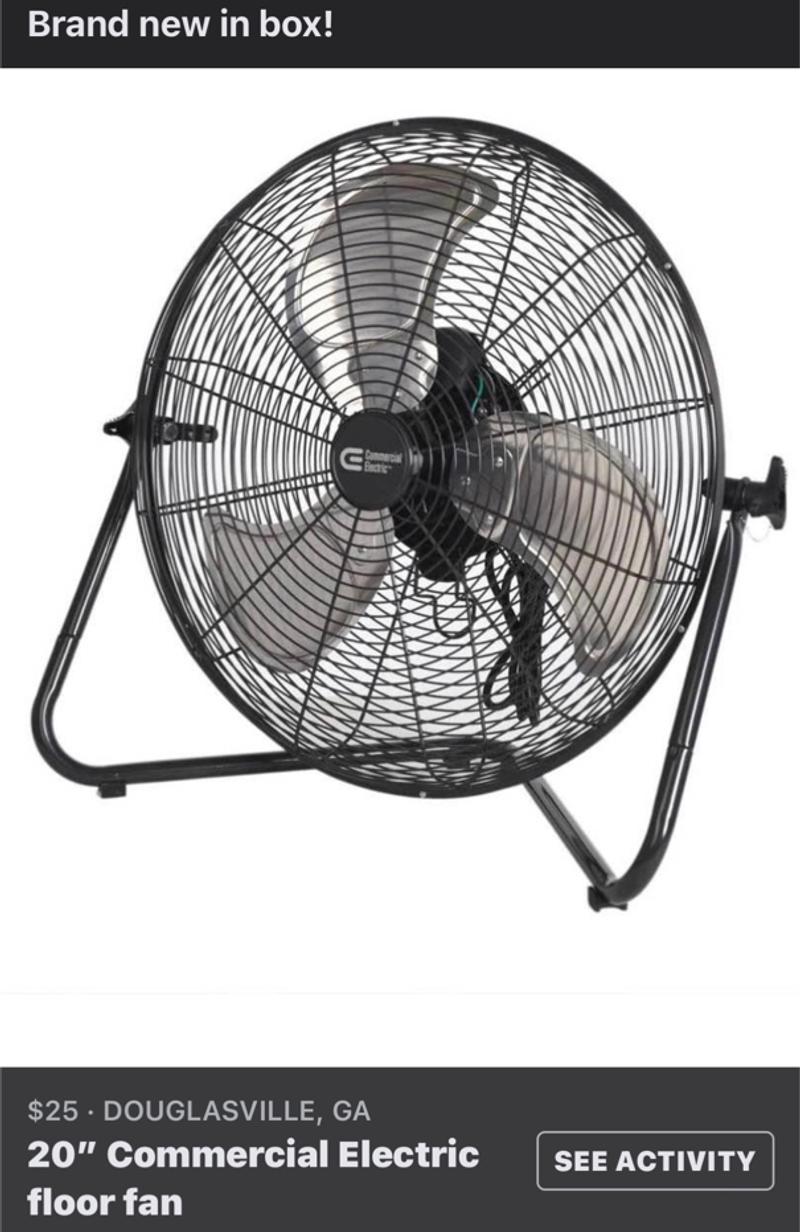 20in floor fan for sale in Douglasville, GA 5miles Buy and Sell