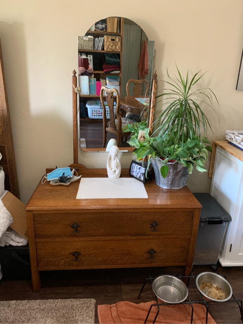 Antique Late1800’s Over 100 Year Old English Oak Wood Dressers, Storage