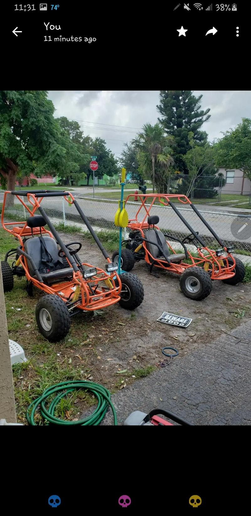 Buggy go karts / AS IS / 600 EACH / or both 900 SITTING FOR A YEAR, DONT TURN for sale in Fort