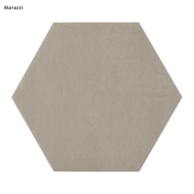Marazzi Moroccan Concrete Taupe 8 in. x 9 in. Glazed Porcelain Hexagon