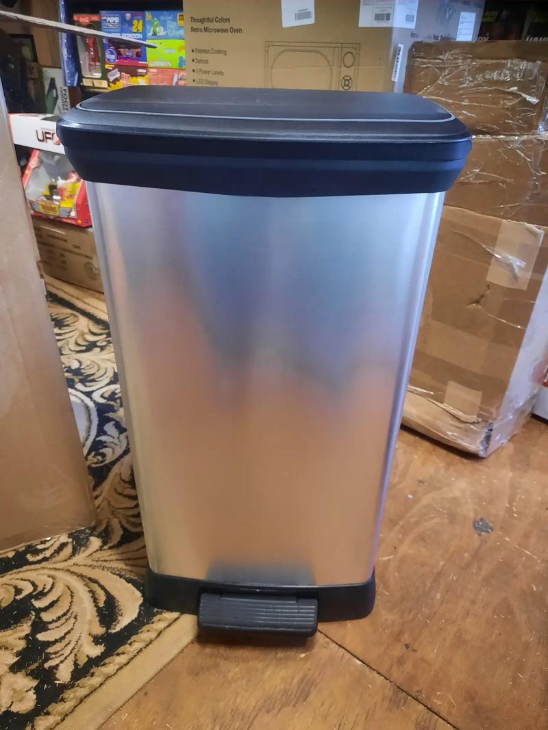 Curver 50 Liter Stainless Steel Trash Can for sale in Burleson, TX