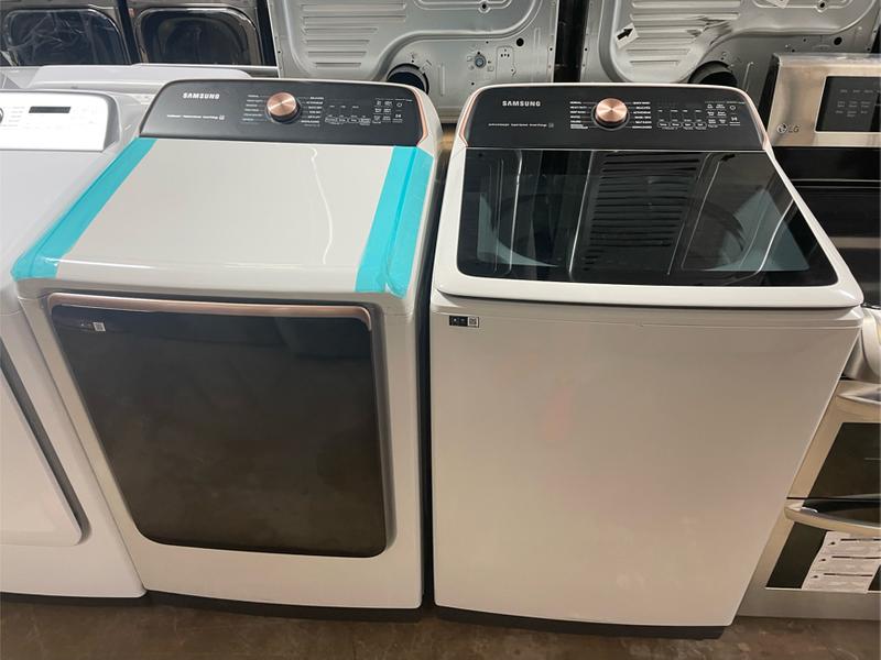 Samsung mega top load washer and dryer set for sale in Pasadena, TX