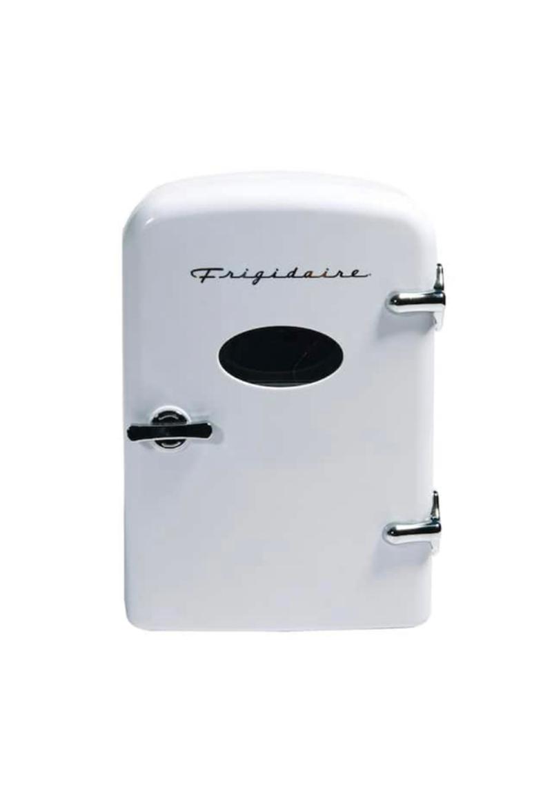 0.3 cu. ft. 6Can Retro Mini Fridge without Freezer in White for sale