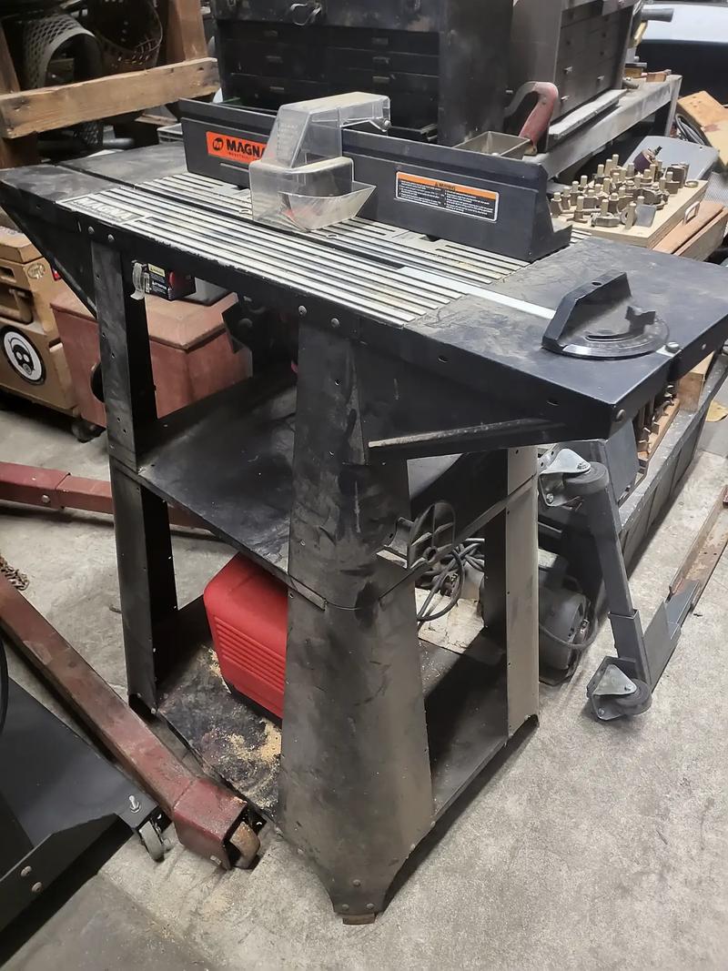 Magna Industrial Tool Co. Router Table, Extensions And Craftsman Router