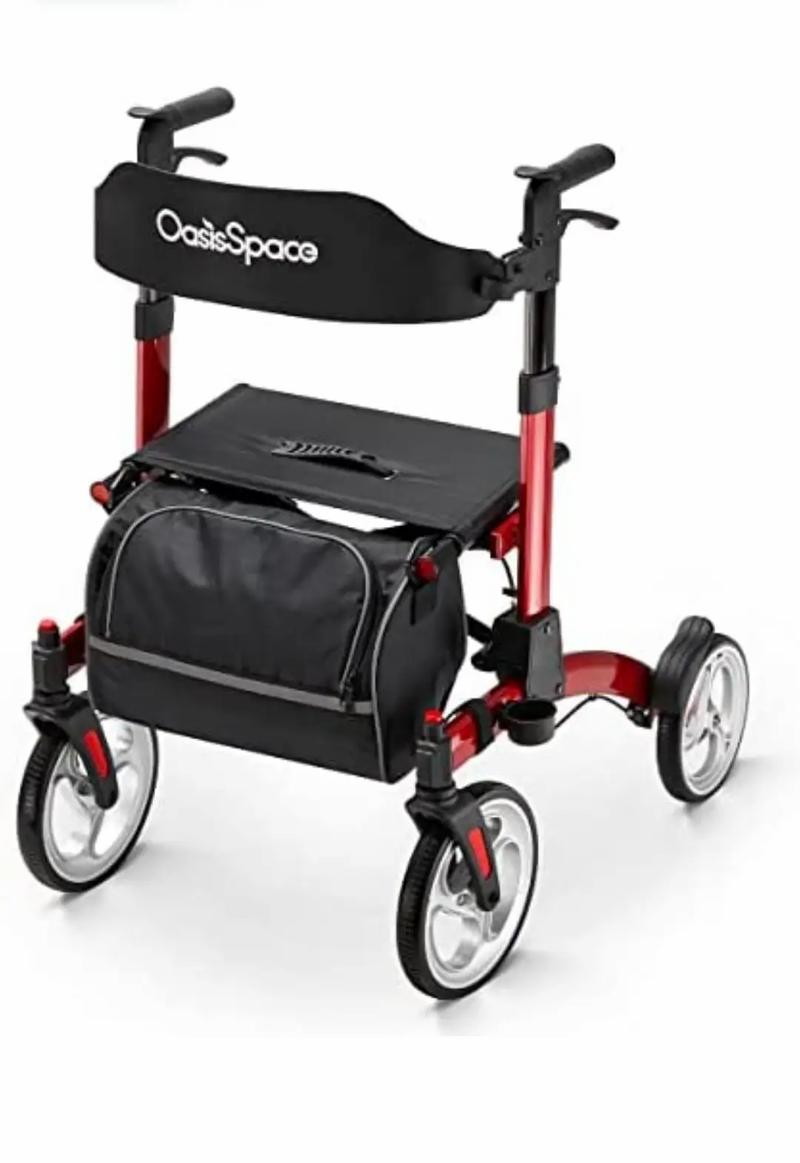 OasisSpace Upgrade Rollator scooter with Seat, Ultra Folding Rollator