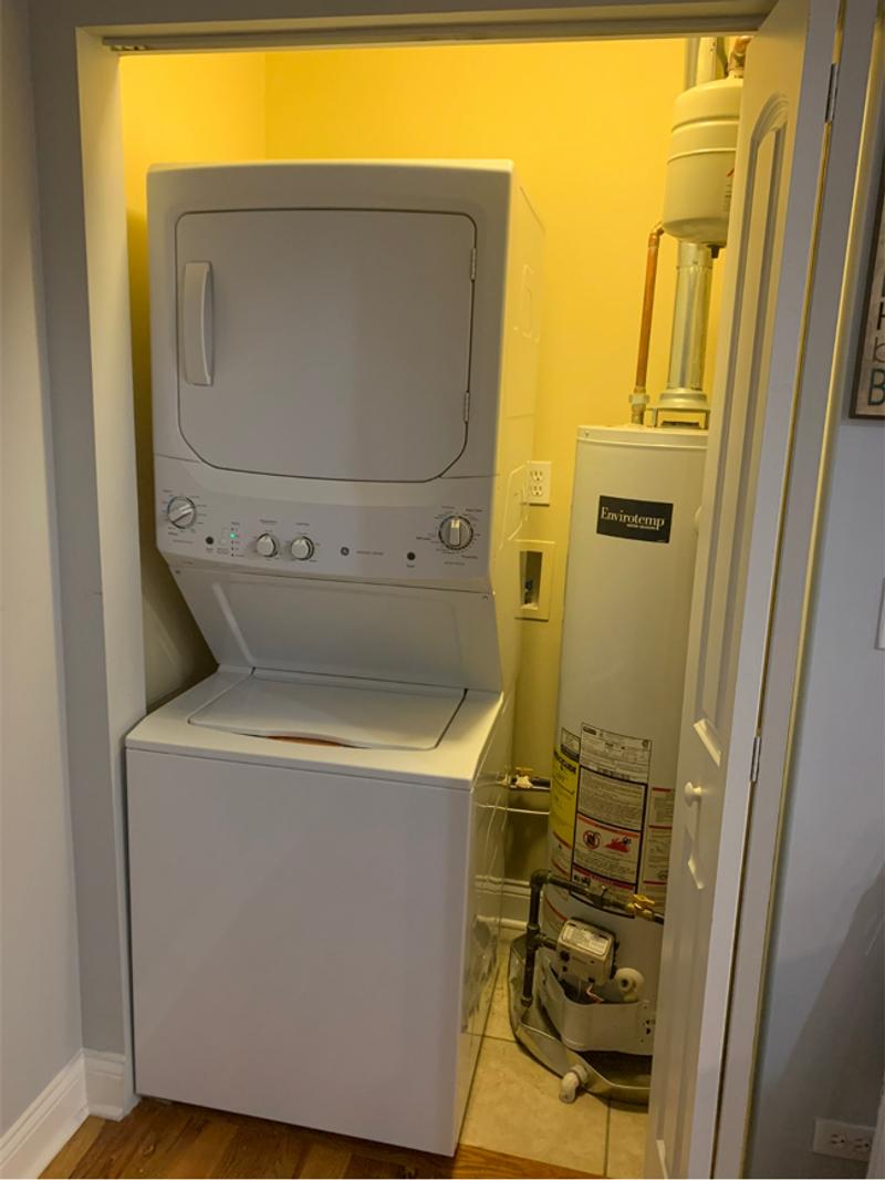 White Laundry Center with 3.8 cu. ft. Washer and 5.9 cu. ft. 120Volt