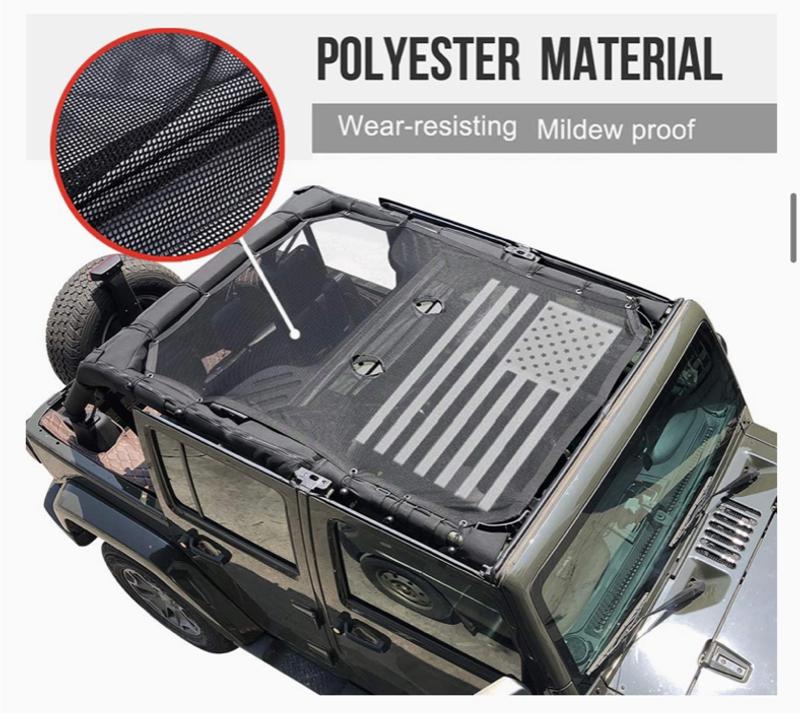 JK Bikini Top for Jeep Wrangler JK Sahara Rubicon 4 Doors for sale in