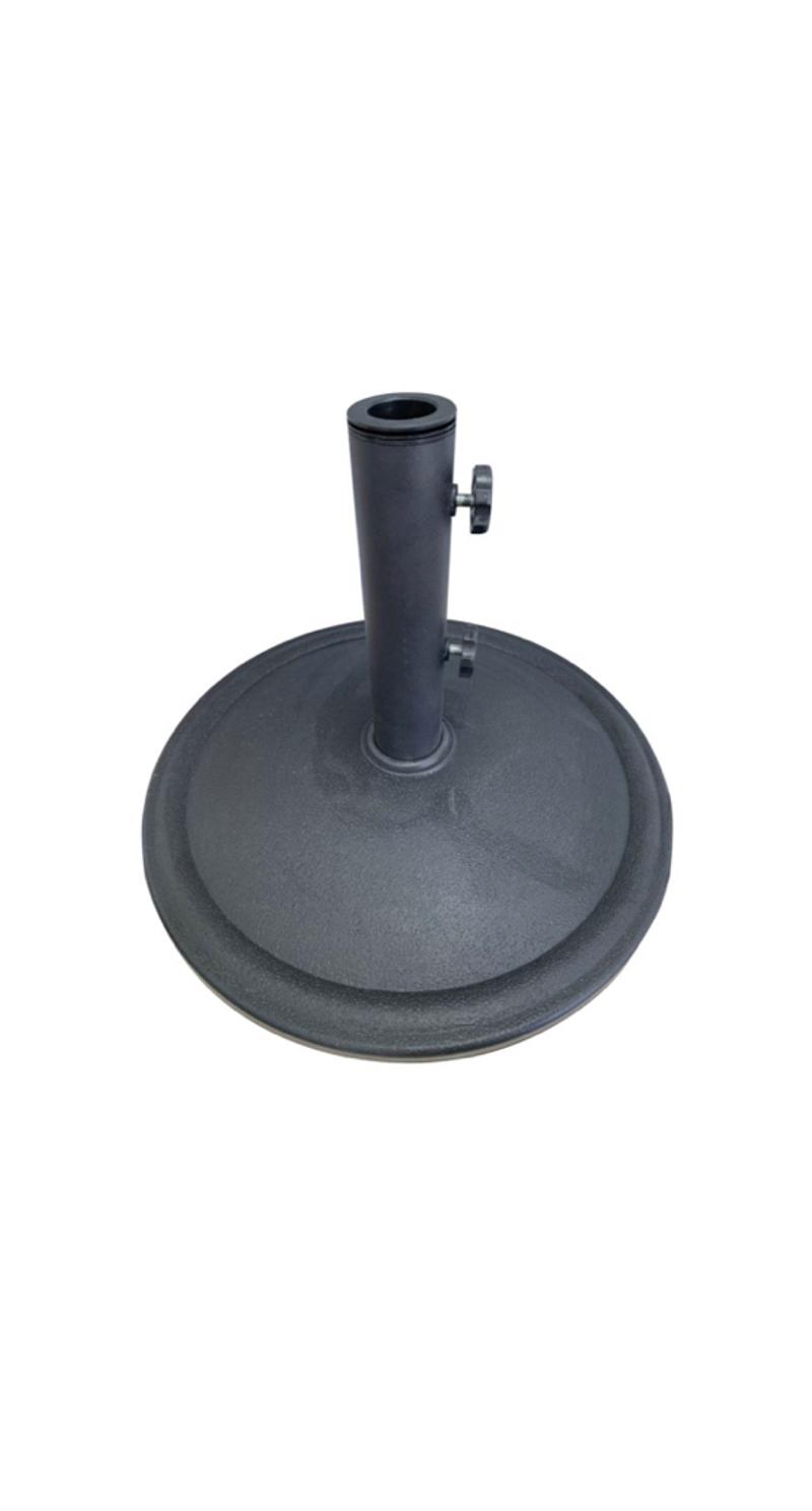 Mainstays 30 lbs Black Round Matte Concrete Patio Umbrella Base Base