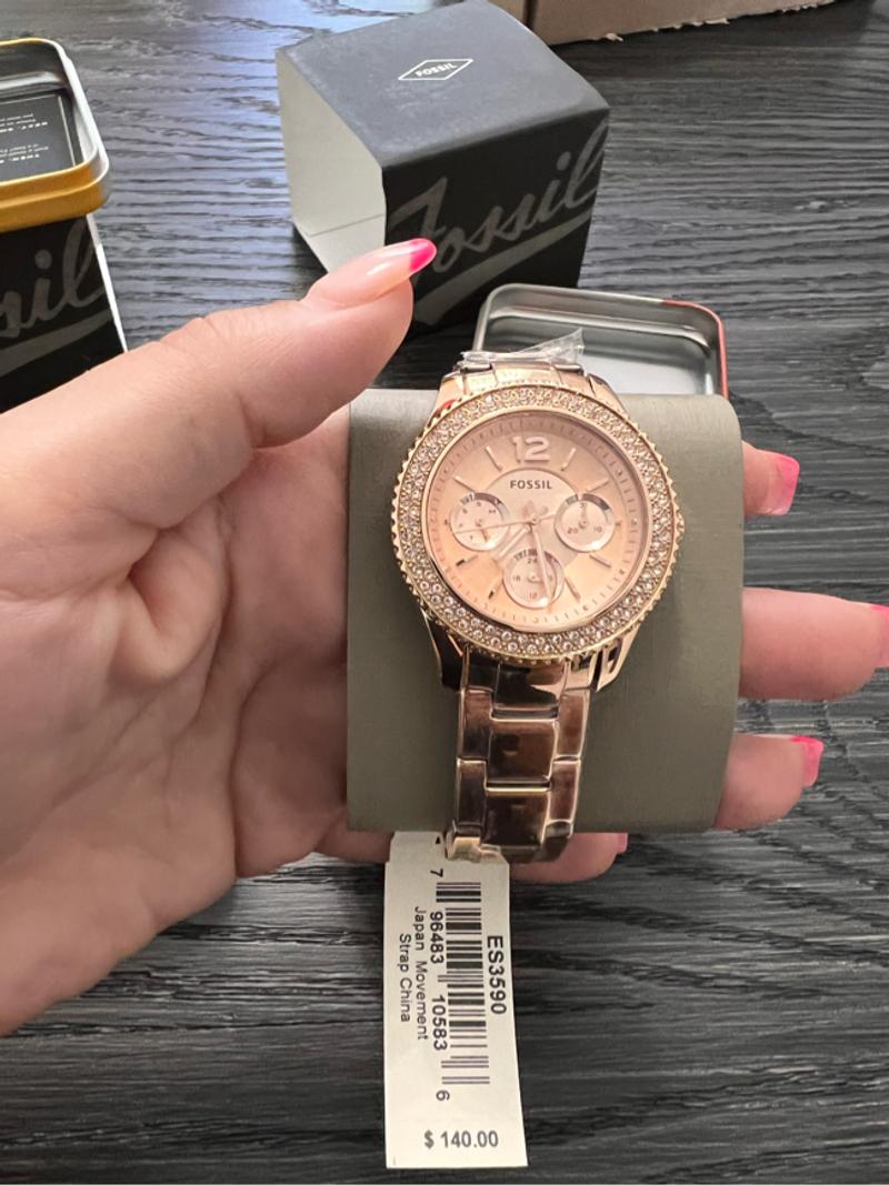 Fossil Stella Multifunction Rose-Tone 