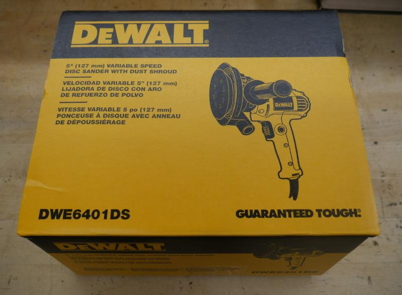 DEWALT DWE6401DS 5" Variable Speed Disc Sander with Dust Shroud NEW for