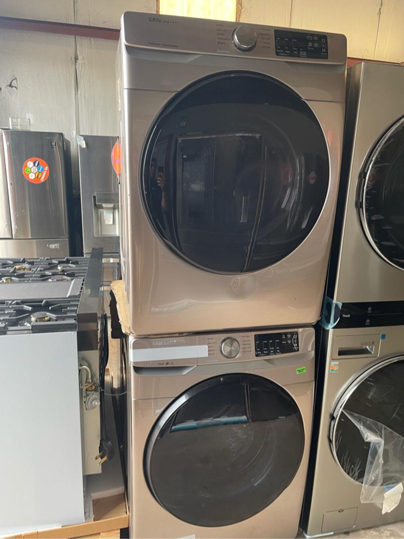 Samsung champagne front Load Washer and dryer set for sale in Pasadena