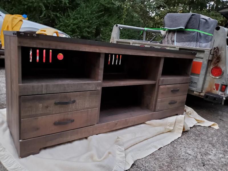 The One About This Ashley Furniture TV and Display Hutch / for