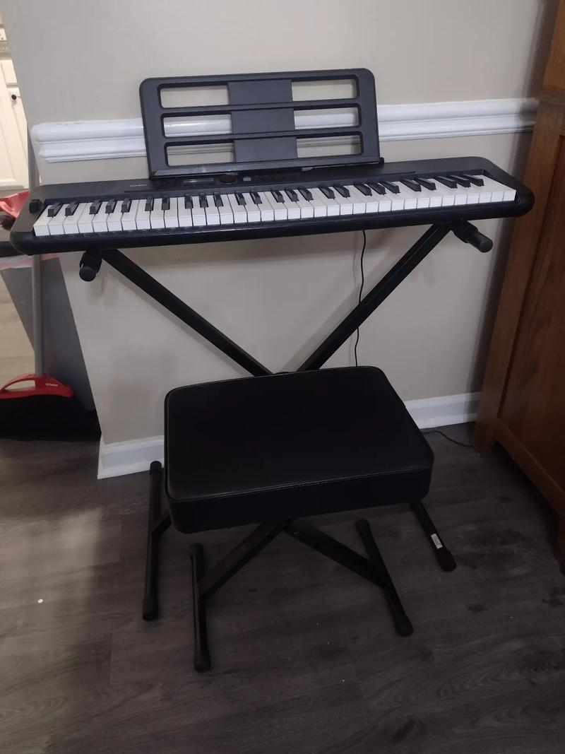 Casio keyboard piano with stand, seat and travel bag for sale in