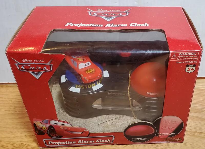 Disney Pixar Cars Dashboard Projection Clock, Alarm, Night Light for