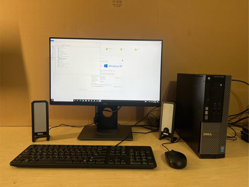 Dell Desktop 22” Monitor w/ WiFi, Windows 10 Pro, Microsoft Office for