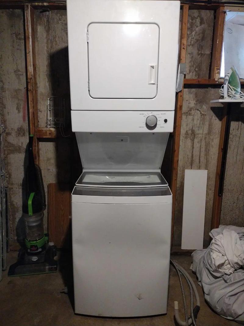 Whirlpool Electric Stacked Laundry Center 6 Wash Cycles and AutoDry for