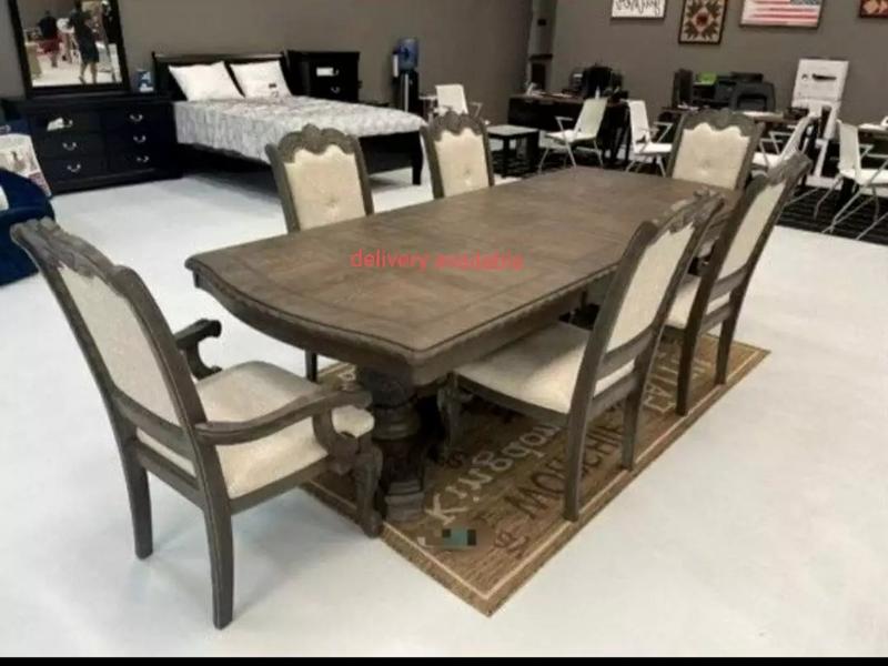Kiera gray formal dining room set, table and chairs for sale in Austin, TX 5miles Buy and Sell