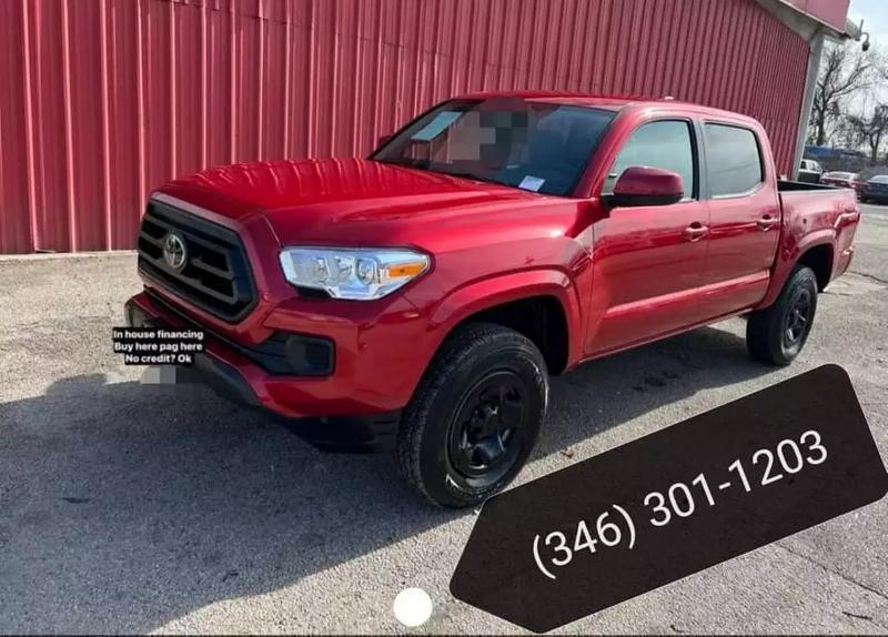 2022 red TOYOTA TACOMA 10,614 millas 7,000 down payment WAC for sale in ...