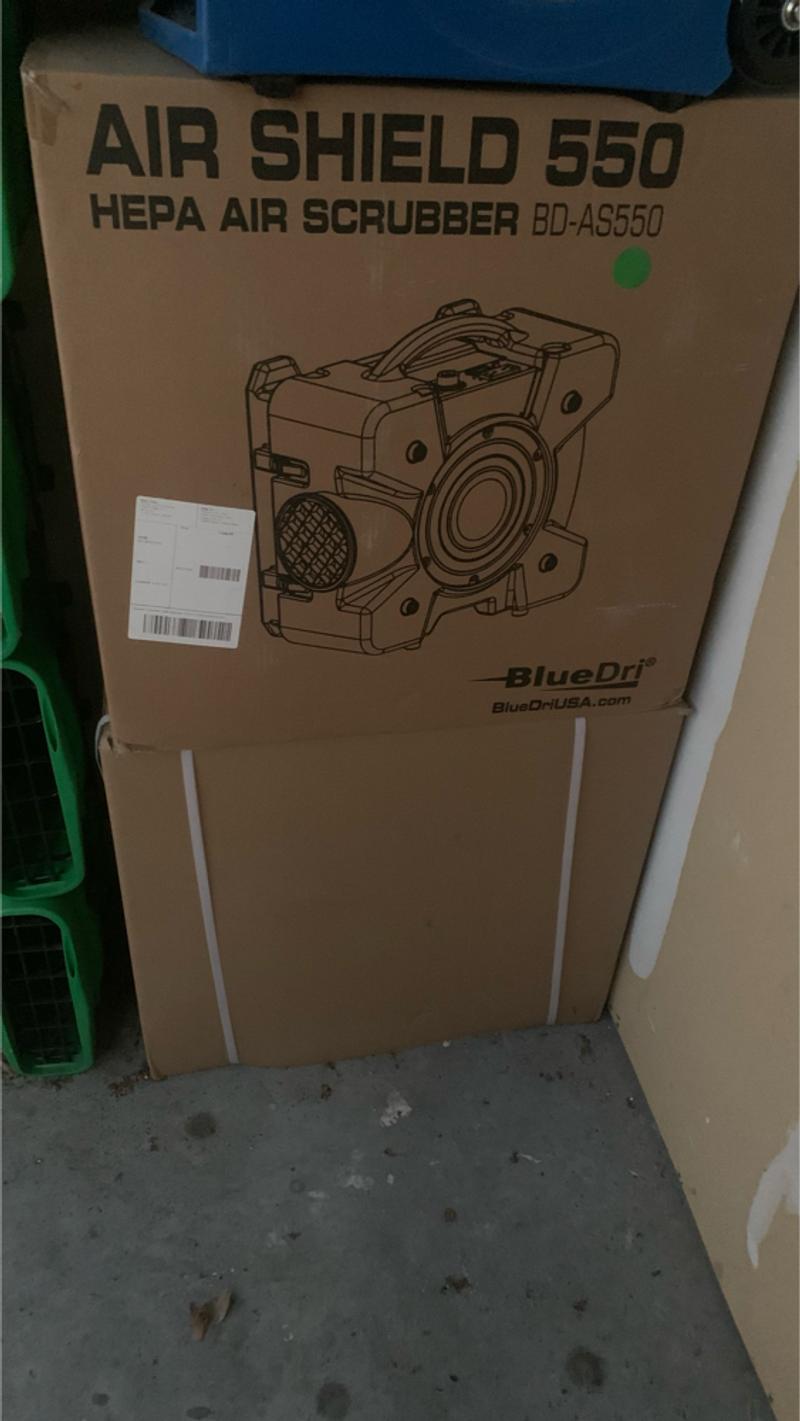 BlueDri BDAS550BL Negative Machine Airbourne Cleaner HEPA Scrubber