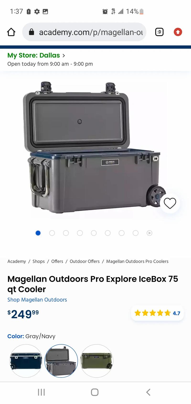 Magellan cooler hielera Magellan for sale in Dallas, TX 5miles Buy