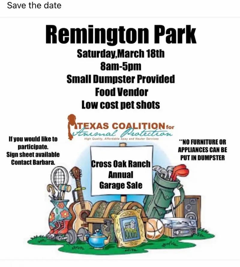 CROSS OAK RANCH SUBDIVISION COMMUNITY YARD SALE! SOMETHING FOR EVERYONE INCLUDI for sale in