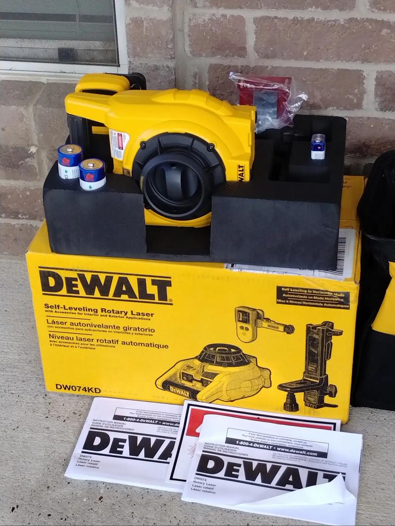 Brand New DeWalt 150 ft. Red SelfLeveling Rotary Laser Level with Detector and for sale in