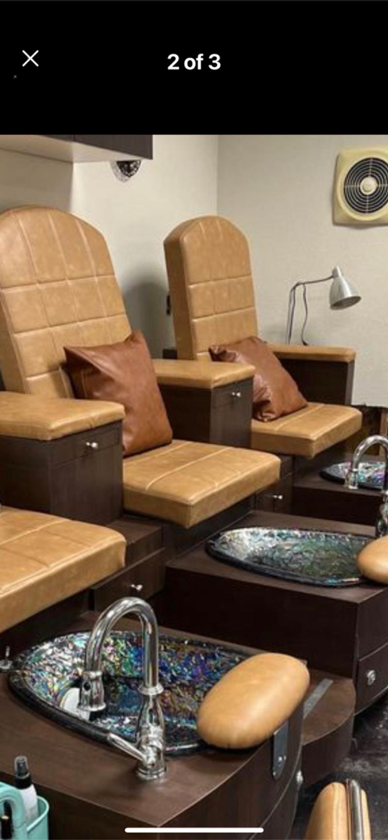 Pedicure Chairs 3 Pedicure Spa Chairs with new upholstery