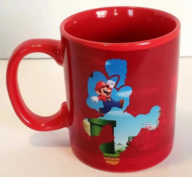 Super Mario Bros Heat Sensitive Color Change Ceramic Coffee Mug 10 oz ...