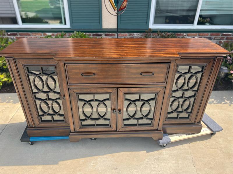 Dark Brown Media Stand / Media Console / TV Stand / TV Console / Buffet