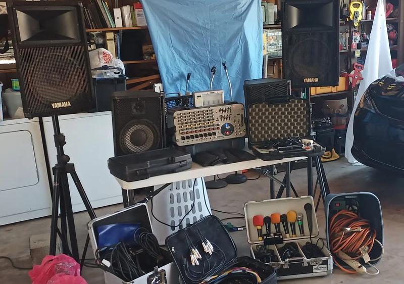 Complete turn key sound studio equipment,2 Shure wireless mics kits