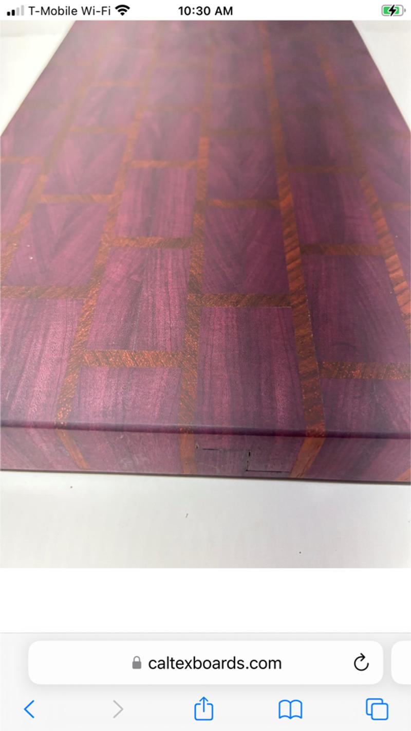 Purple Heart Brick Wall Custom Made Exotic Wood for sale in Houston, TX