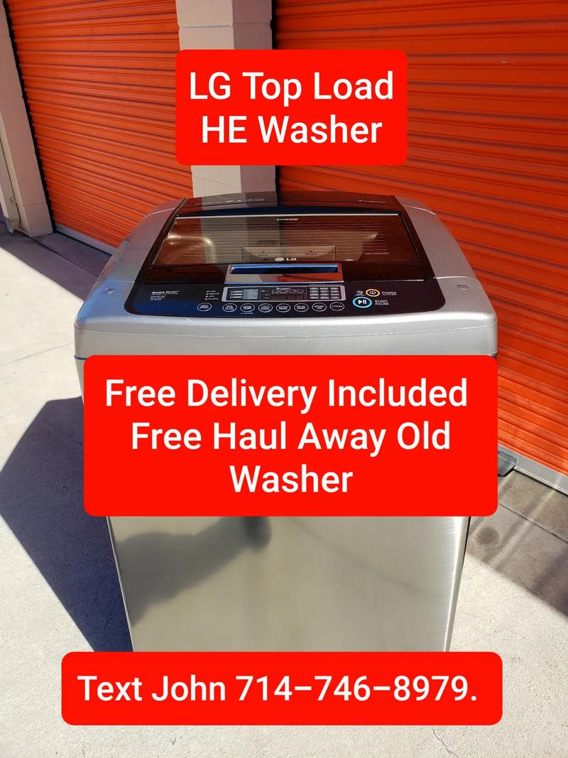 LG HE Top Loading Clothes Washer Stainless Steel Free Delivery and Haul