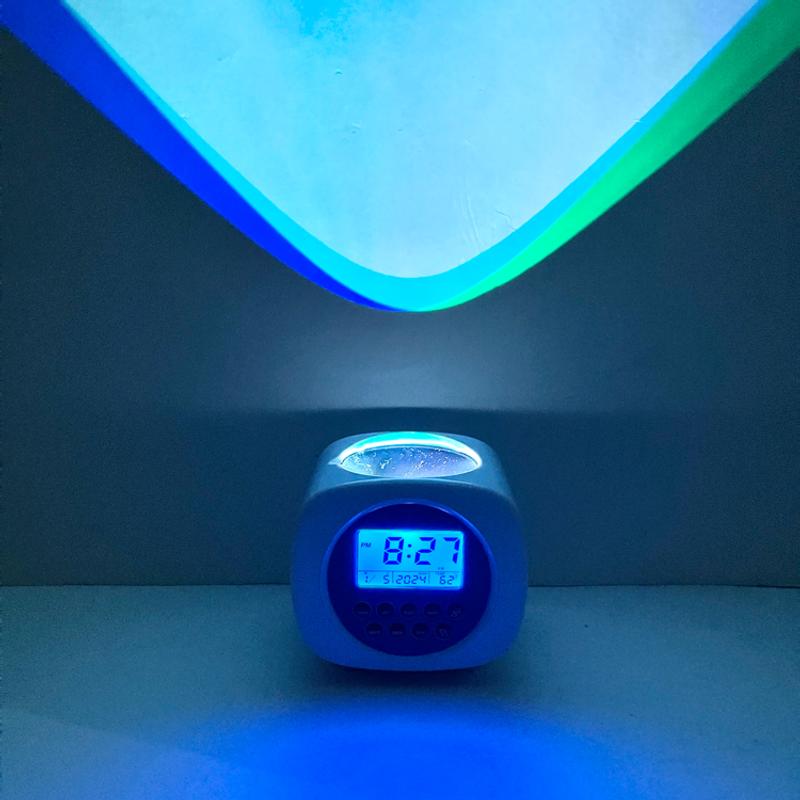 Discovery Kids Digital Alarm Clock Sound Machine Color Glowing Stars